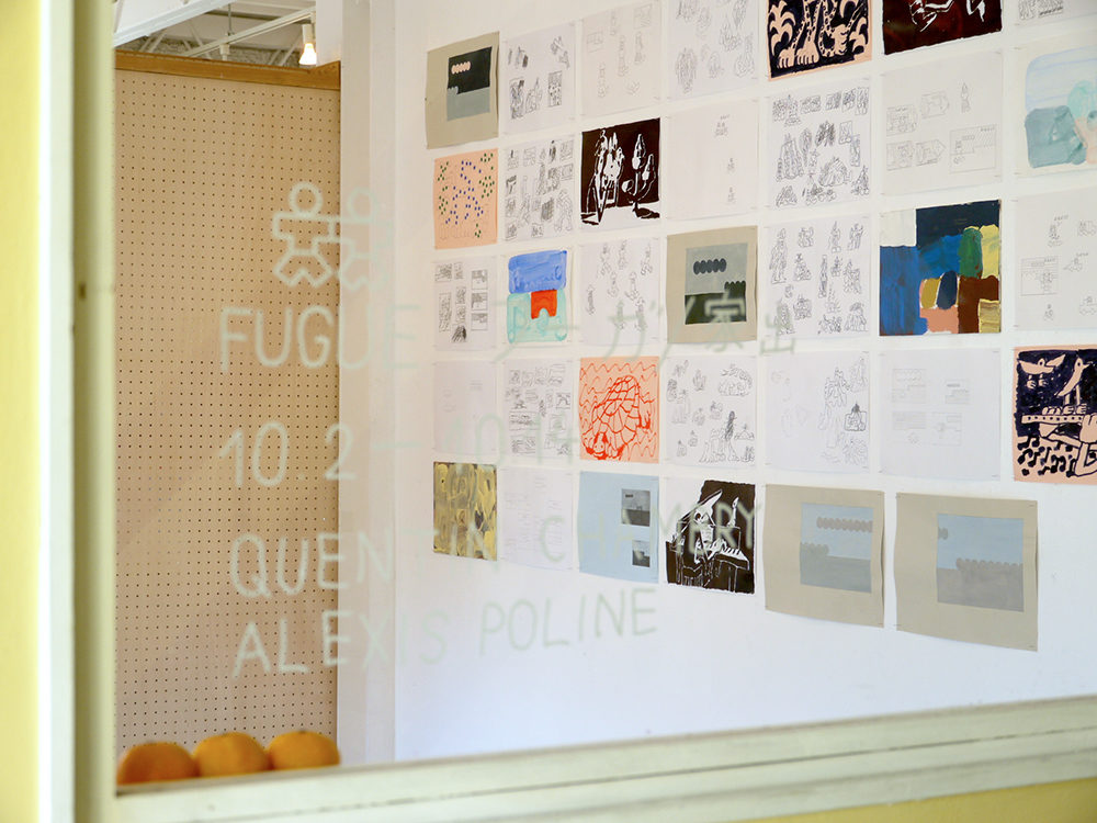 quentin chambry alexis poline exhibition exposition fugue utrecht tokyo drawing publication