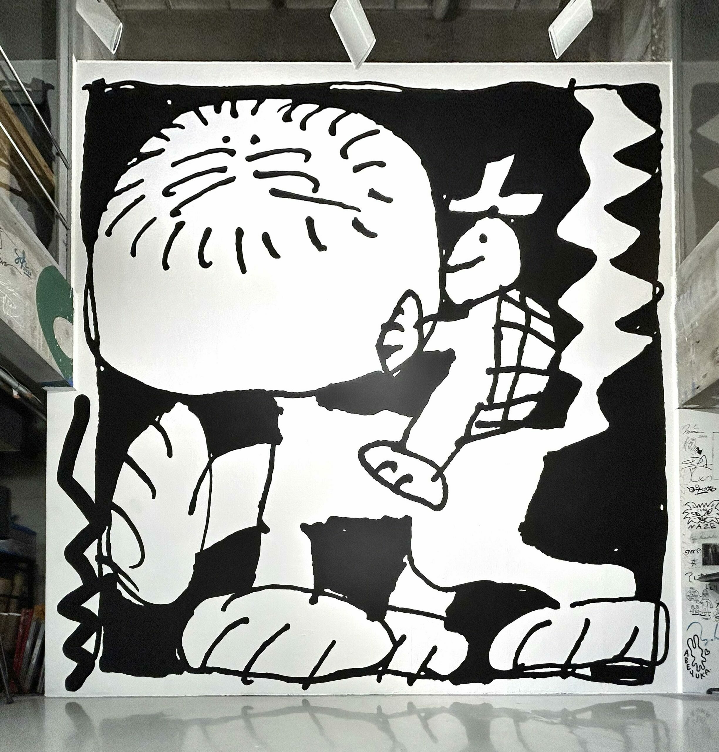 Quentin Chambry wall painting lion turtle